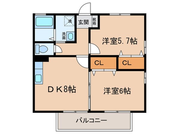 ウエストリマ－ニＢの物件間取画像